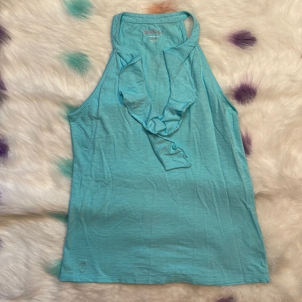 LILY‎ Pulitzer Blue Tank Top Size Small